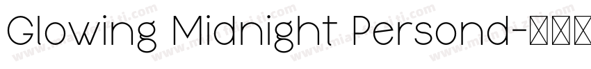 Glowing Midnight Persond字体转换